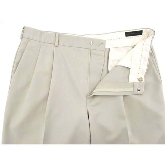 Dockers Premium Men’s 36x29 Khaki Pants Bundle – Pleated Relaxed Fit - Picture 6 of 16